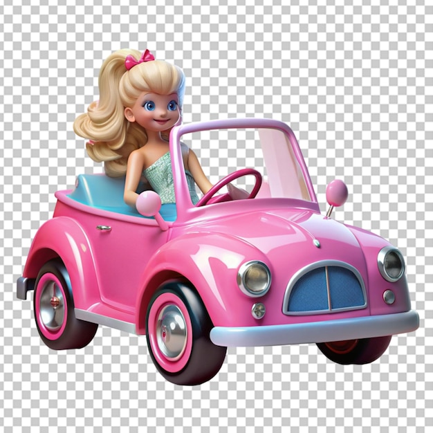 PSD el coche de barbie en png