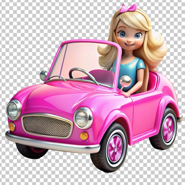 PSD el coche de barbie en png