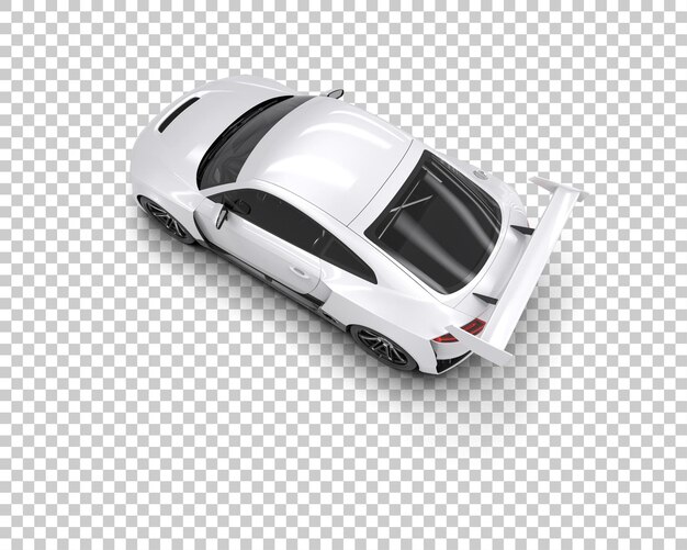 un coche blanco con un techo negro y un coche blanco en la parte superior