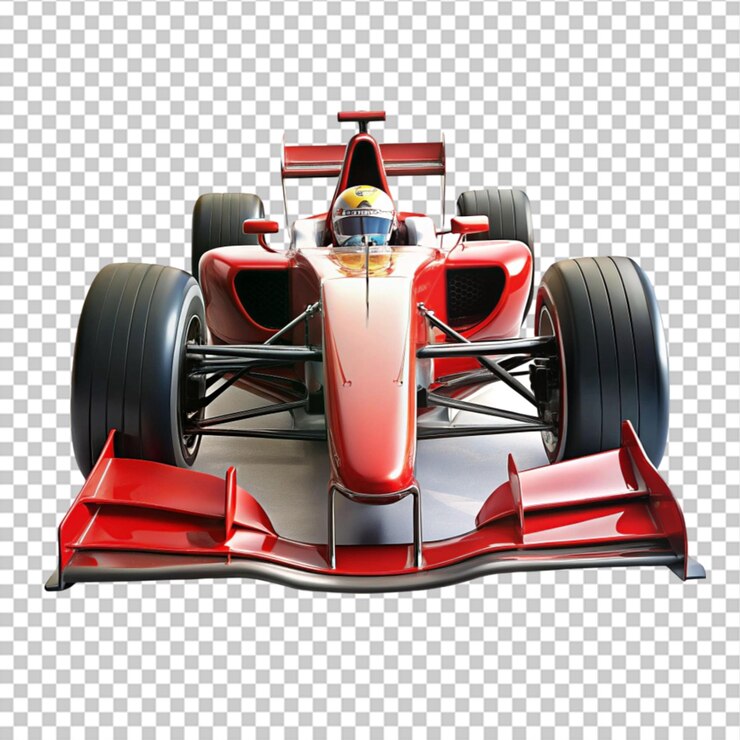 PSD coche de carreras 3d con un fondo blanco aislado