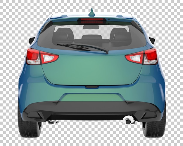 PSD coche de ciudad sobre fondo transparente. representación 3d - ilustración