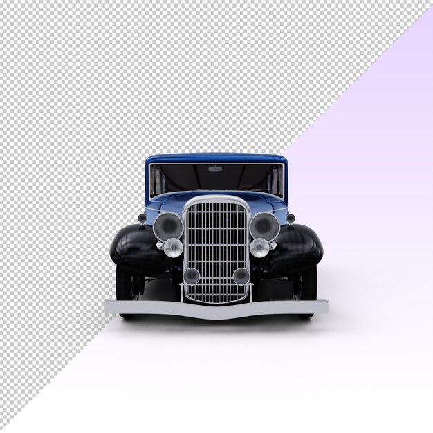 Coche clásico gángster aislado