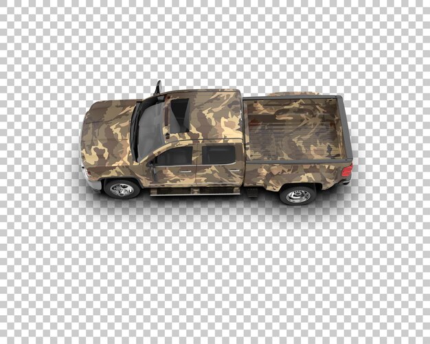 un coche con una cubierta que dice ejército en él