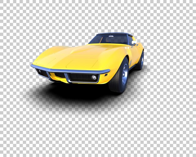 un coche deportivo amarillo con la matrícula número 6099