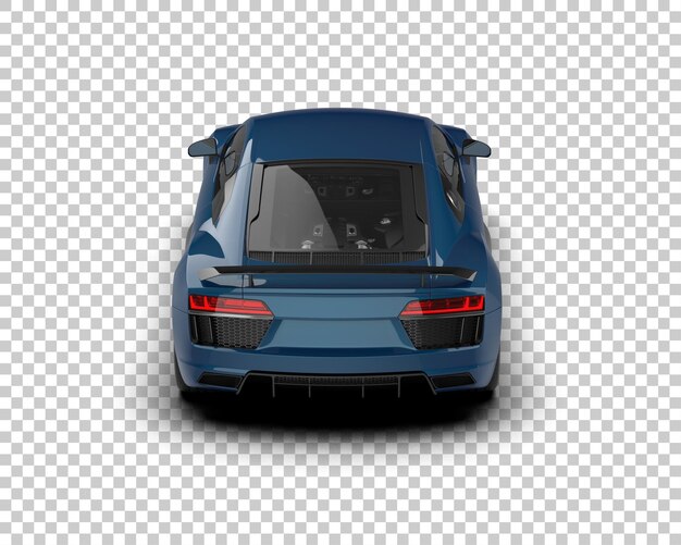 un coche deportivo azul con la matrícula número 3