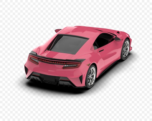 Coche deportivo rosado