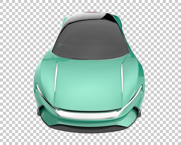 Coche deportivo sobre fondo transparente. Representación 3d - ilustración