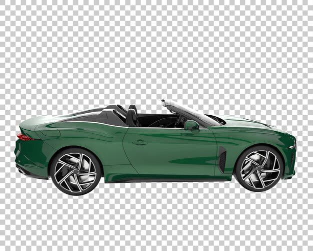 PSD coche deportivo sobre fondo transparente. representación 3d - ilustración