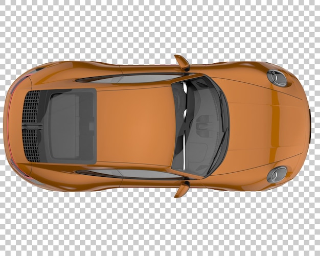 PSD coche deportivo sobre fondo transparente. representación 3d - ilustración