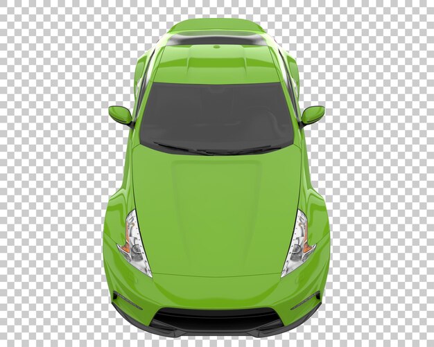 Coche deportivo sobre fondo transparente. Representación 3d - ilustración