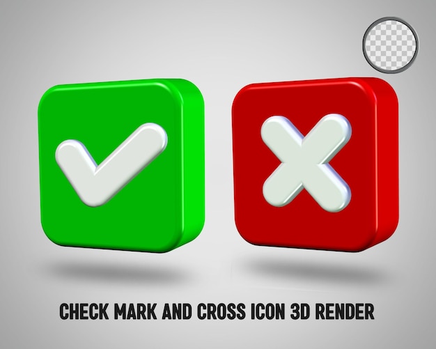 coche et icône croix rendu 3d