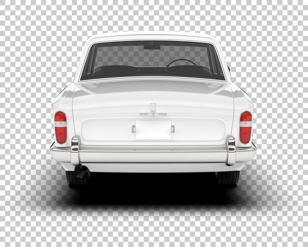 Coche de lujo en la ilustración de renderizado 3d de fondo transparente