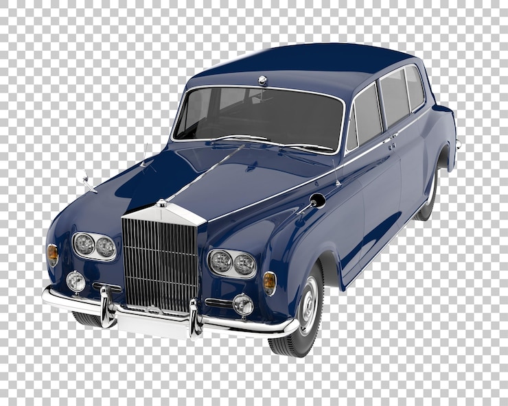 PSD coche de lujo sobre fondo transparente. representación 3d - ilustración