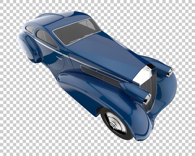 Coche de lujo sobre fondo transparente. Representación 3d - ilustración