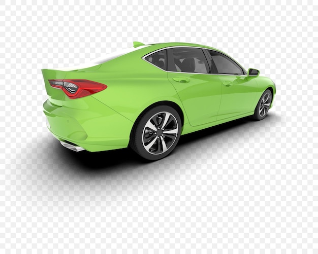 Coche de lujo verde