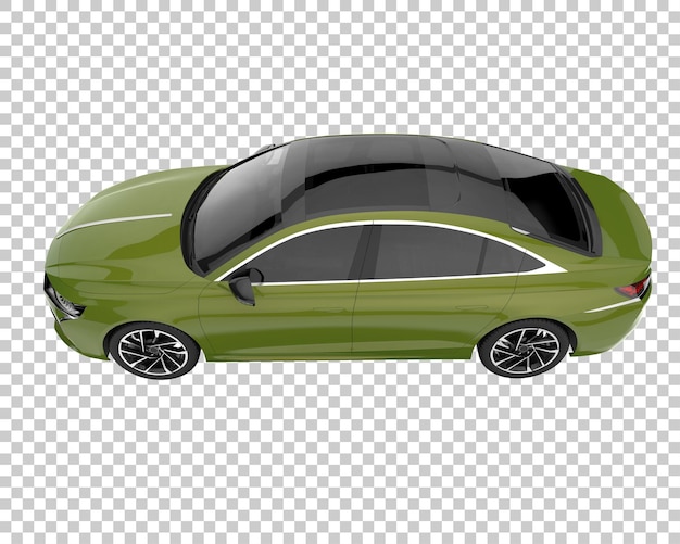 Coche moderno sobre fondo transparente. representación 3d - ilustración