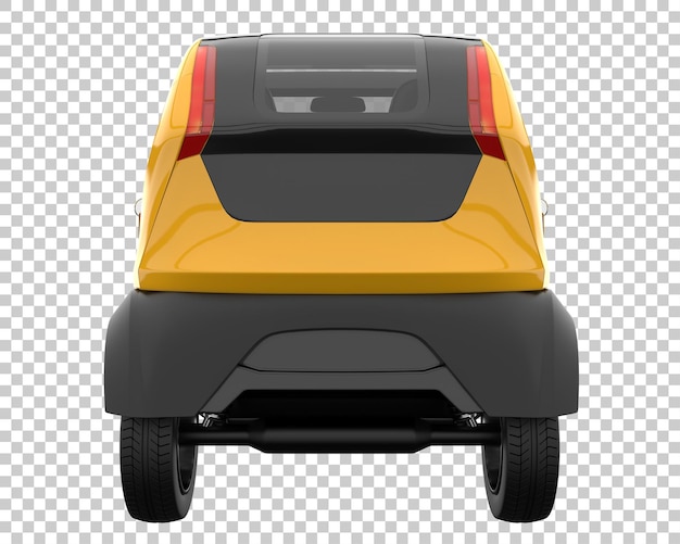 Coche moderno sobre fondo transparente. Representación 3d - ilustración