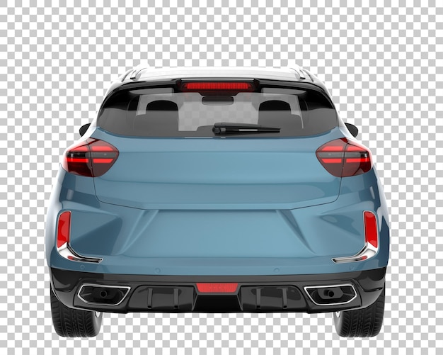 PSD coche moderno sobre fondo transparente. representación 3d - ilustración