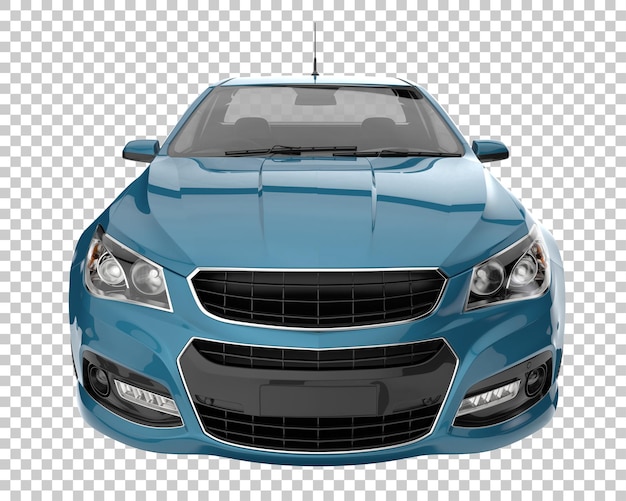 Coche moderno sobre fondo transparente. Representación 3d - ilustración
