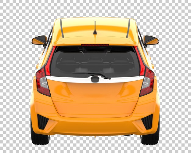Coche moderno sobre fondo transparente. Representación 3d - ilustración