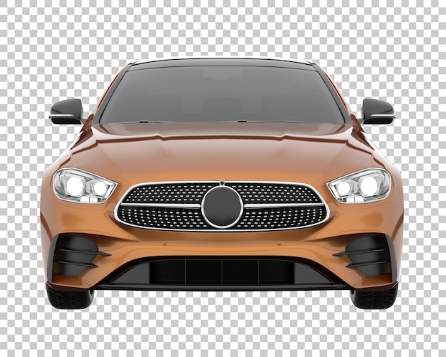 Coche moderno sobre fondo transparente. Representación 3d - ilustración