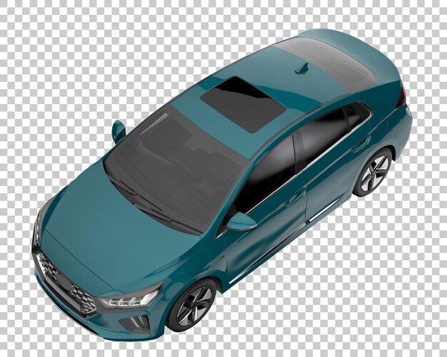 Coche moderno sobre fondo transparente. representación 3d - ilustración