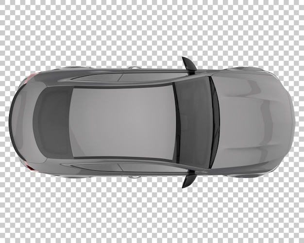 Coche moderno sobre fondo transparente. Representación 3d - ilustración