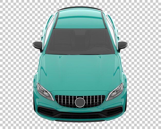 Coche moderno sobre fondo transparente. representación 3d - ilustración