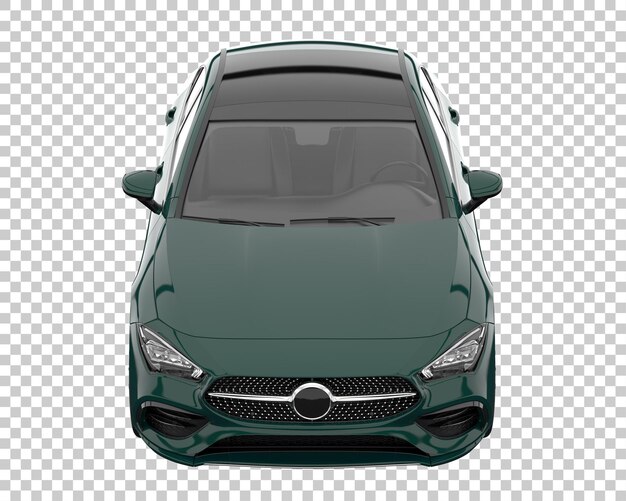 Coche moderno sobre fondo transparente. Representación 3d - ilustración