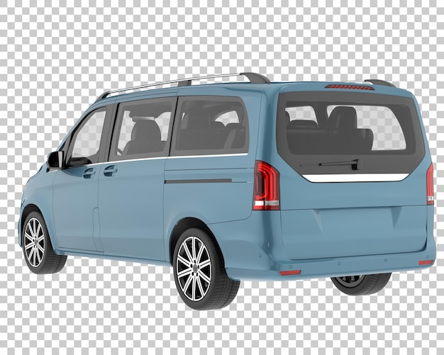 Coche moderno sobre fondo transparente. Representación 3d - ilustración