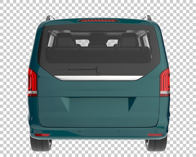 Coche moderno sobre fondo transparente. Representación 3d - ilustración