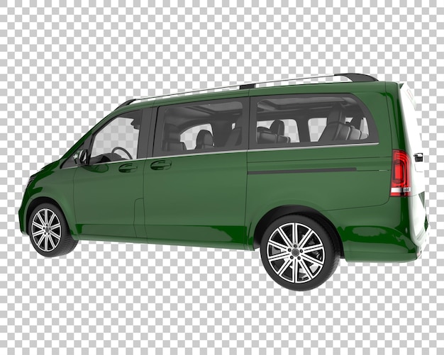 Coche moderno sobre fondo transparente. Representación 3d - ilustración