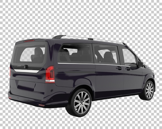 Coche moderno sobre fondo transparente. Representación 3d - ilustración