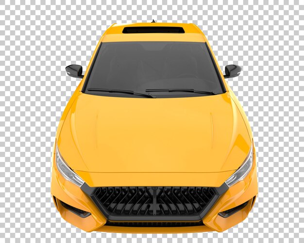 Coche moderno sobre fondo transparente. Representación 3d - ilustración