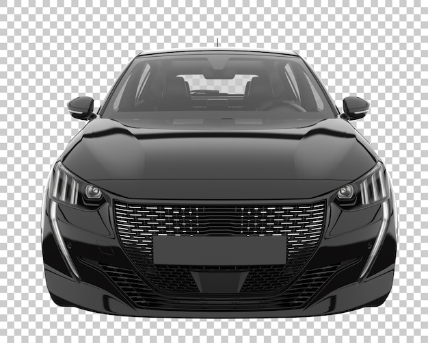 Coche moderno sobre fondo transparente. Representación 3d - ilustración