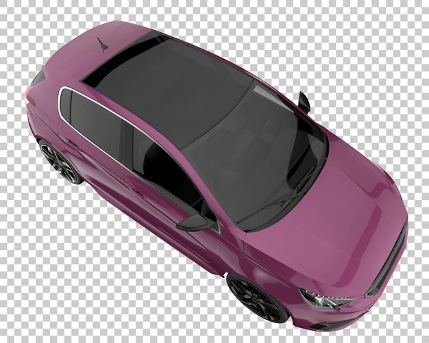 Coche moderno sobre fondo transparente. representación 3d - ilustración