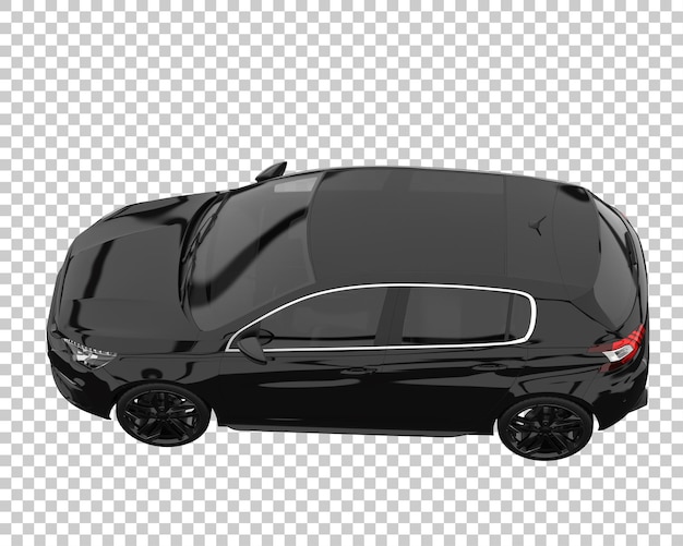 Coche moderno sobre fondo transparente. Representación 3d - ilustración