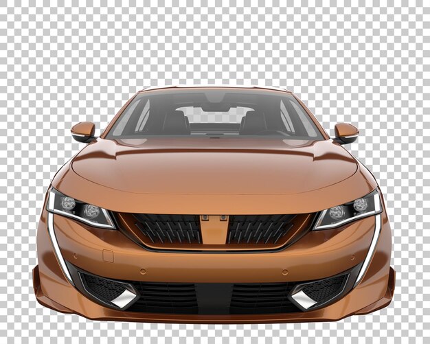 Coche moderno sobre fondo transparente. Representación 3d - ilustración
