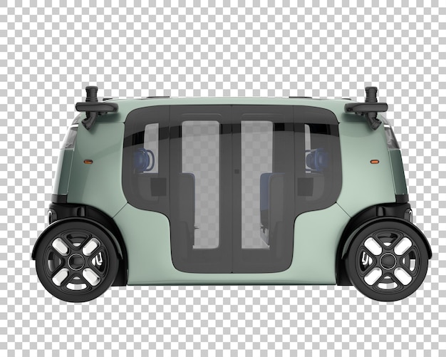 Coche moderno sobre fondo transparente. Representación 3d - ilustración
