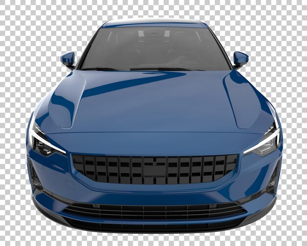 Coche moderno sobre fondo transparente. Representación 3d - ilustración