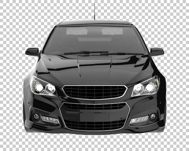 Coche moderno sobre fondo transparente. Representación 3d - ilustración