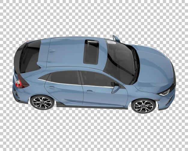 Coche moderno sobre fondo transparente. representación 3d - ilustración