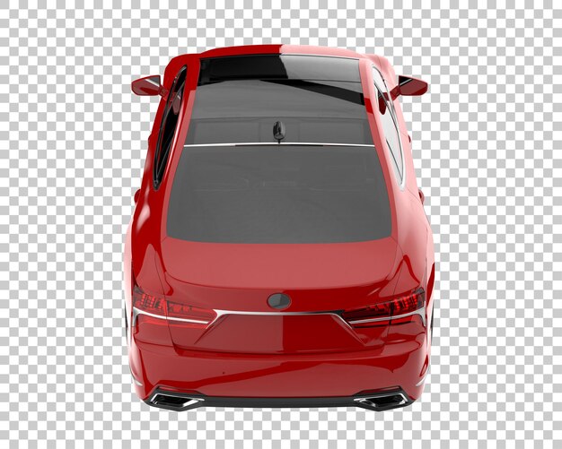 Coche moderno sobre fondo transparente. Representación 3d - ilustración