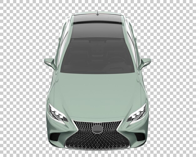 Coche moderno sobre fondo transparente. representación 3d - ilustración