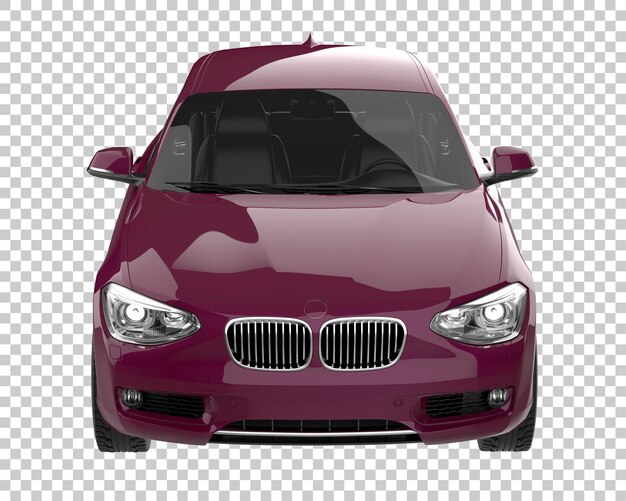 Coche moderno sobre fondo transparente. Representación 3d - ilustración