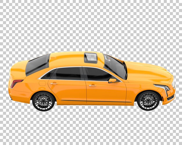 Coche moderno sobre fondo transparente. Representación 3d - ilustración