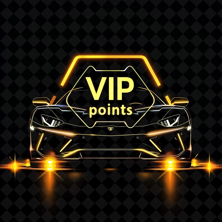 PSD un coche con las palabras "grand points" en la parte superior