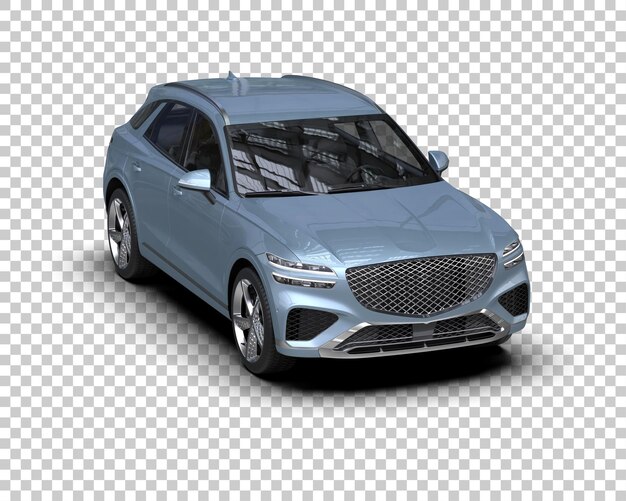 un coche plateado con el capó abierto y el frente se muestra en un fondo transparente