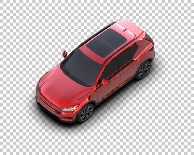 un coche rojo con las luces encendidas y el número 3 en la parte delantera