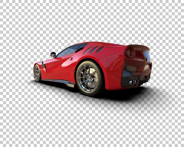 un coche rojo con la matrícula número 2 en la parte delantera